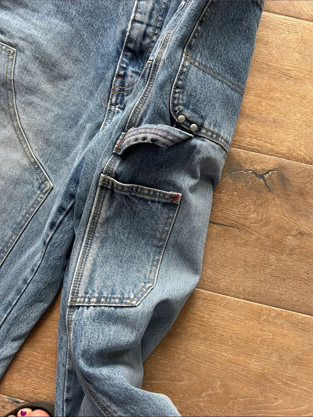 UNIONBAY Men's Washed Blue Carpenter Jeans, vintage